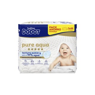 Pack Ahorro Dodot Aqua Pure 3x48