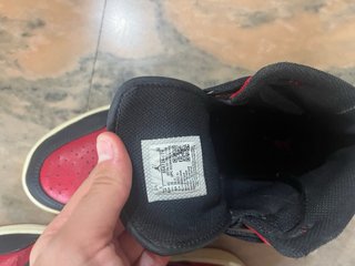 Jordan 1 Scarpe da Ginnastica Rosse e Nere