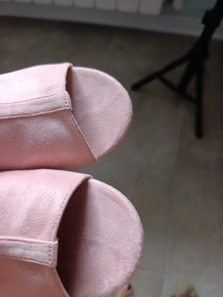 Sandali sabot scamosciati Rosa Taglia 39