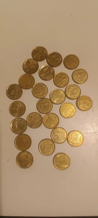 25 Monedas 5 Pesetas Juan Carlos