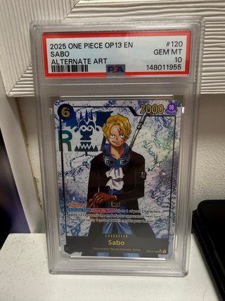 Carta One Piece Sabo OP13 EN PSA 10