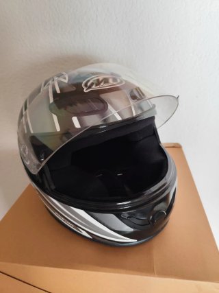 Casco Moto MT Fusion Negro/Gris