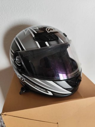 Casco Moto MT Fusion Negro/Gris