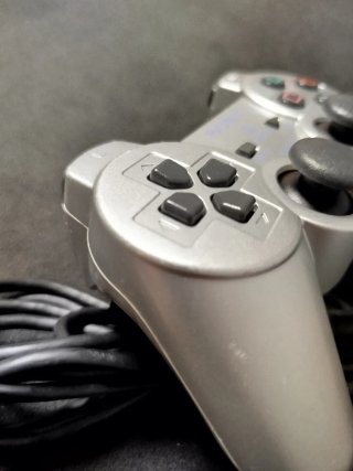 Controller PS2 Originale Sony Argento