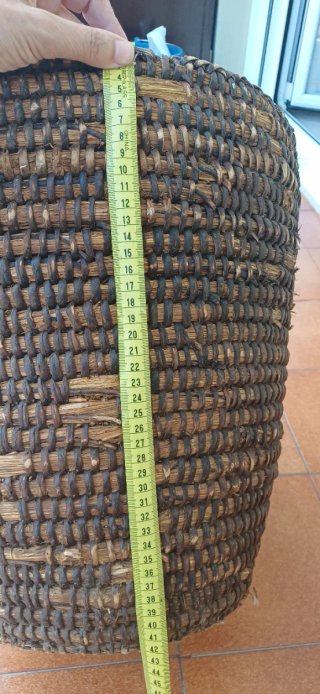 Cesta Mimbre Tejida Mano Grande