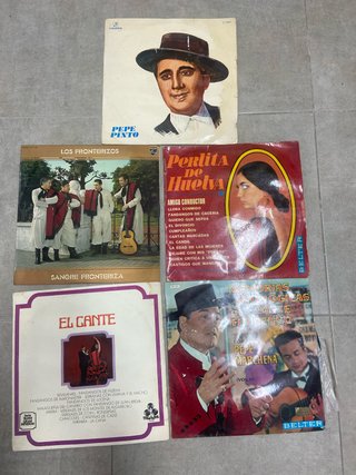 Lote 5 Vinilos Flamenco Pepe Pinto Perlita