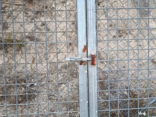 Reja metálica de malla galvanizada
