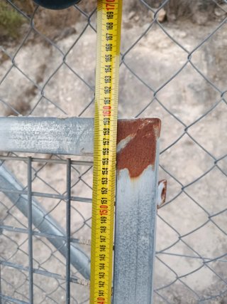 Reja metálica de malla galvanizada