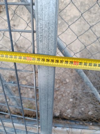 Reja metálica de malla galvanizada
