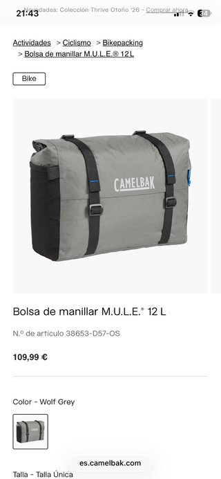 Bolsa manillar Camelbak M.U.L.E. 12L