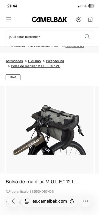 Bolsa manillar Camelbak M.U.L.E. 12L