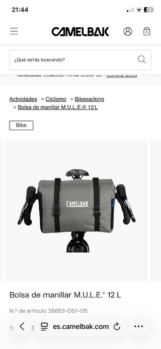 Bolsa manillar Camelbak M.U.L.E. 12L