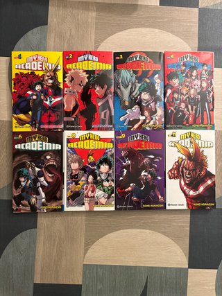 My hero academia pack de tomos 1,2,3,4,6,8,9 y 11
