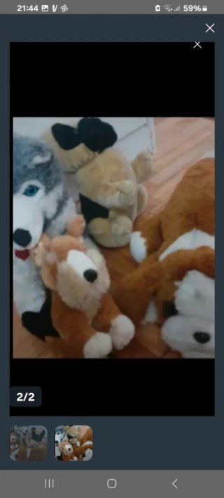 Lote de peluches de perros
