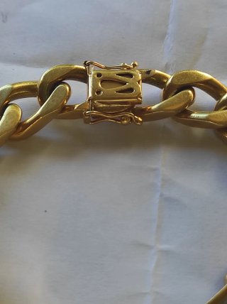 Pulsera esclava oro de 18 kts. 79,11 gramos