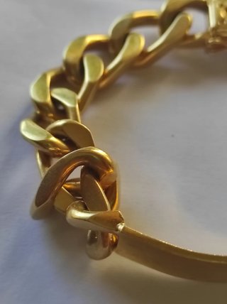 Pulsera esclava oro de 18 kts. 79,11 gramos
