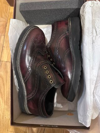 Botines de cuero con cordones