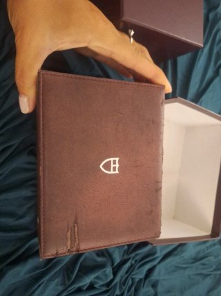 Scatola Tudor Bordeaux Logo Argento