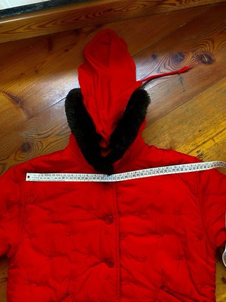 Cappotto rosso imbottito bambina 7/8 anni