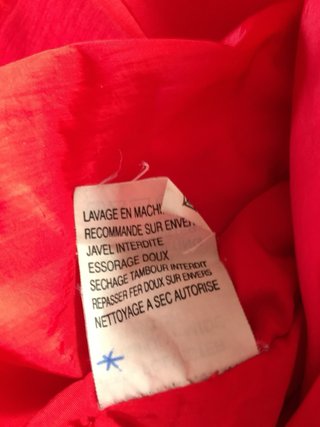 Cappotto rosso imbottito bambina 7/8 anni
