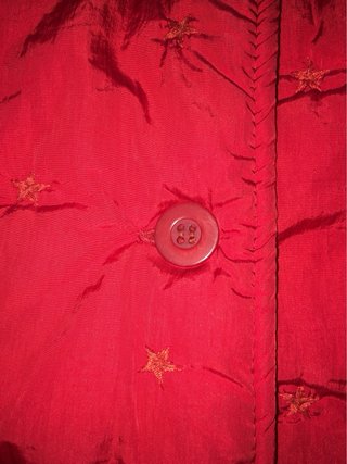Cappotto rosso imbottito bambina 7/8 anni