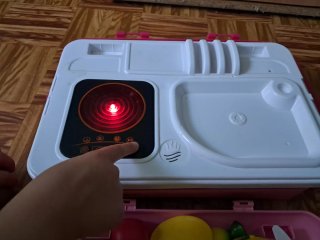 Cocinita infantil con luces