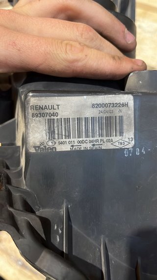 Faros Renault Megane II