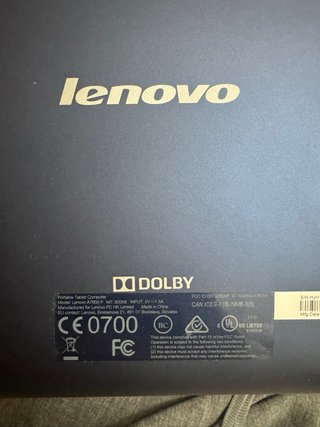 Tablet Lenovo A7600-F 10.1 16GB Negra
