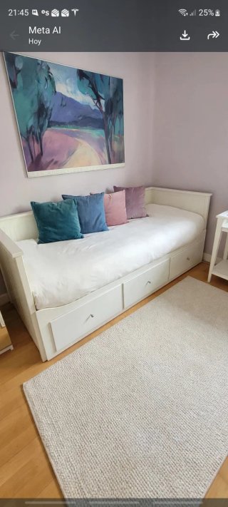 Cama Diván IKEA Blanca