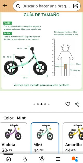 Bicicleta de equilibrio Sawyer Mint