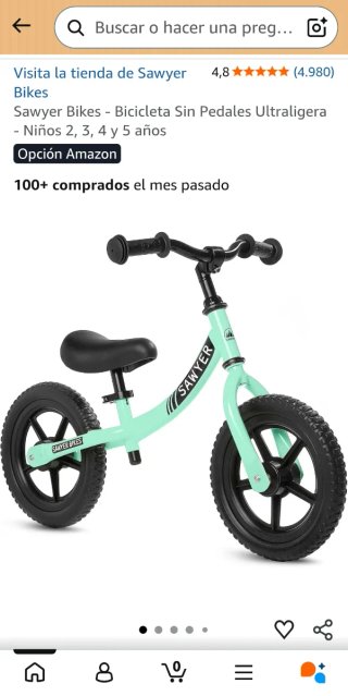 Bicicleta de equilibrio Sawyer Mint