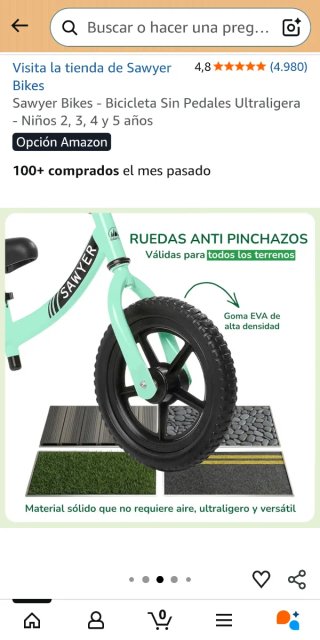 Bicicleta de equilibrio Sawyer Mint