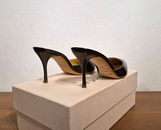 Sandali in pelle con tacco, Sergio Rossi, n. 37,5