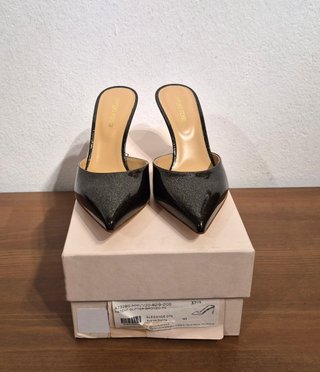 Sandali in pelle con tacco, Sergio Rossi, n. 37,5