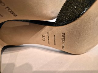 Sandali in pelle con tacco, Sergio Rossi, n. 37,5