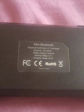 Mini Teclado Bluetooth Inalámbrico Negro