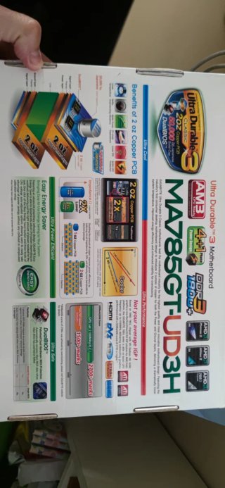 Combo placa base Gigabyte GA-MA785GT-UD3H