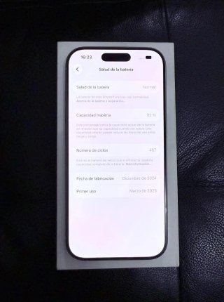 iPhone 16 Pro 256GB Plata 92%