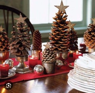 Piñas para decoración.
