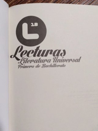 Literatura universal, Primero de Bachillerato L...