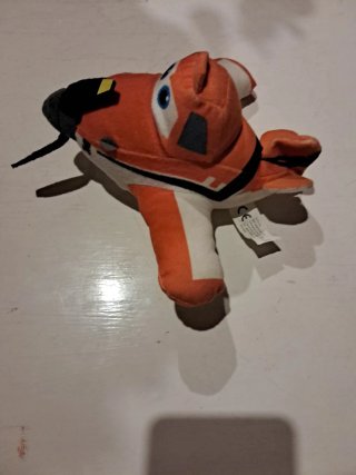 Peluche avión Cars naranja