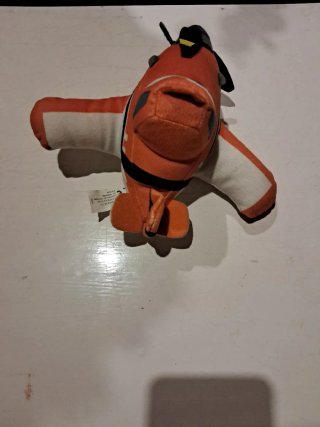 Peluche avión Cars naranja