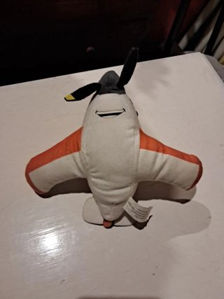 Peluche avión Cars naranja