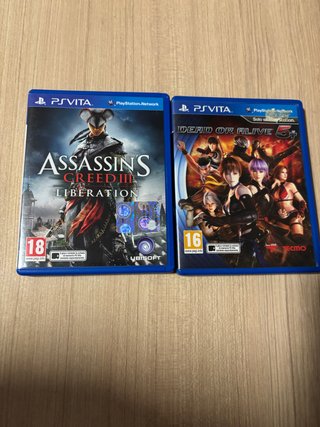 Cajas Vacías PS Vita (Assassin's Creed, DOA)