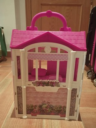 Casa de Barbie plegable con accesorios