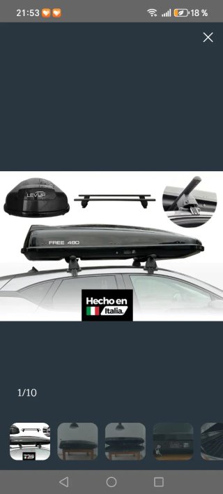 Cofre de techo para coche