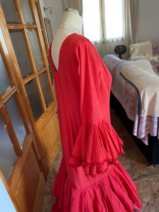 Vestido Flamenca rojo Volantes