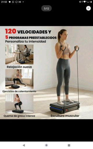 Plataforma vibratoria + 2 bandas elásticas