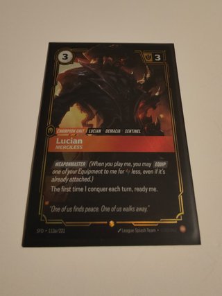 Riftbound Lucian Merciless 3/113a