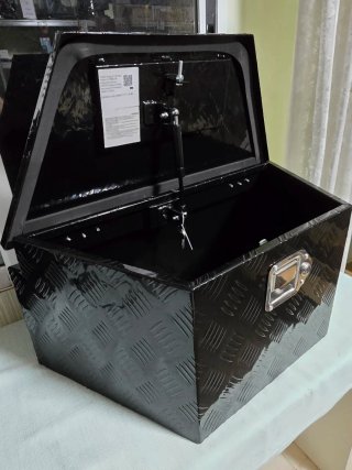 Caja de Herramientas para Remolque Negra, VEVOR